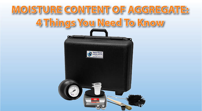 Moisture Content of Aggregate