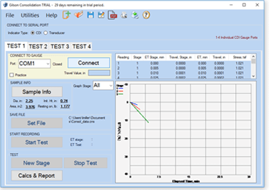 Consolidation Data Acquisition Software