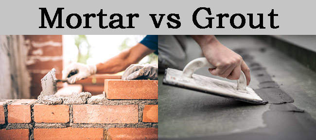 Mortar vs. Grout