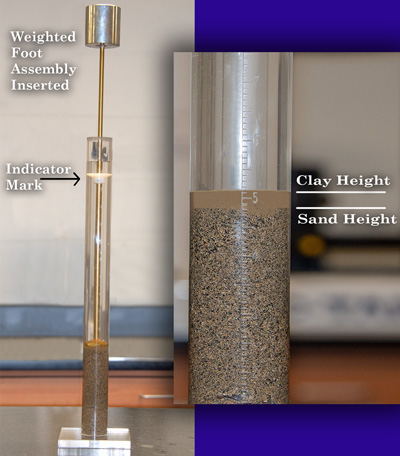 Sample in Graduated Cylinder