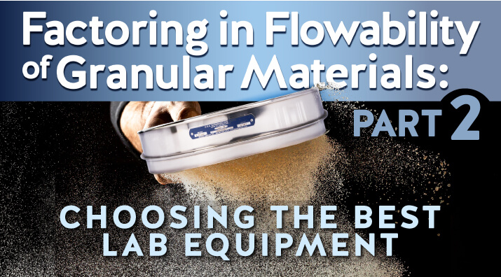 Factoring Flowability of Granular Materials: Sieving and Sizing
