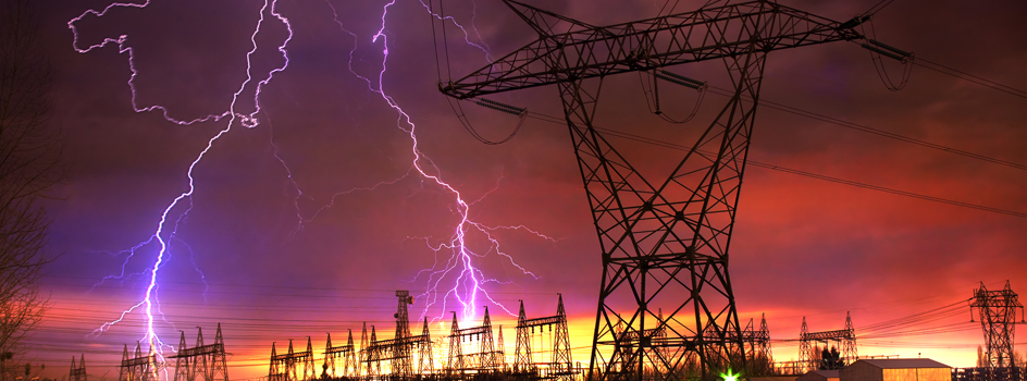 Lightning Strike at a Power Distribution Station
