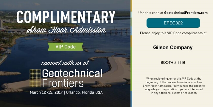 Gilson Geotechnical Frontiers VIP Code
