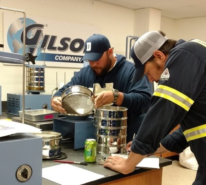 cleaning sieve for weighing aggregate