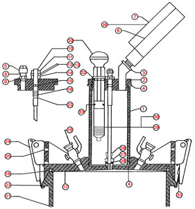 Type B Concrete Air Meter Parts