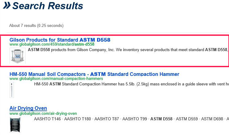 standard results