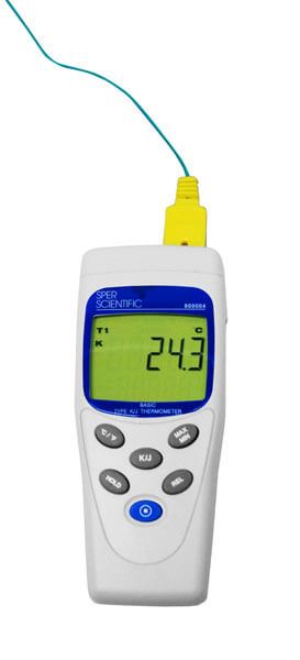 Basic Type K or J Thermometers, -328°—2,498°F (-200°—1,370°C)