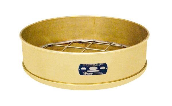 18" Sieve, Brass/Stainless, Full Height, No. 100