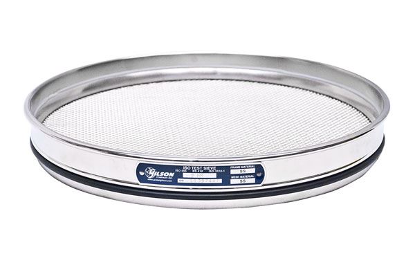 300mm Sieve, All Stainless, Half Height, 280µm