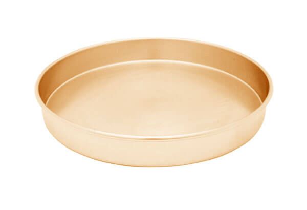 12" All Brass Sieve Pan, Half Height