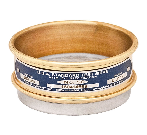 3in Sieve, Brass/Stainless, Half-Height, No.230
