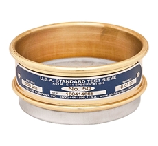 3in Sieve, Brass/Stainless, Half-Height, No.500