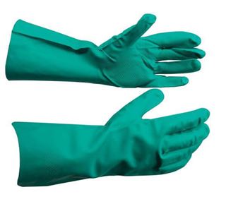 Nitrile Rubber Gloves, Medium (1 Pair)