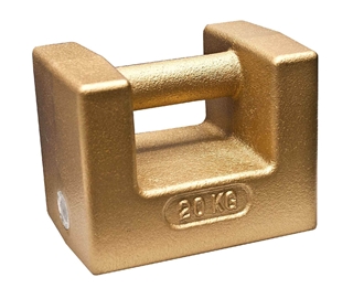 Calibration Weight, NIST Class F, 20kg, ISO 17025 Certificate