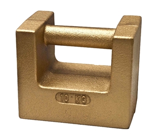 Calibration Weight, NIST Class F, 10kg, ISO 17025 Certificate