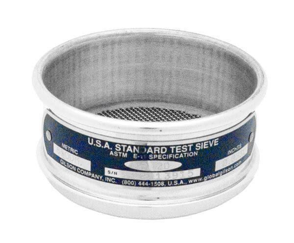 3" Sieve, All Stainless, Half Height, 224µm