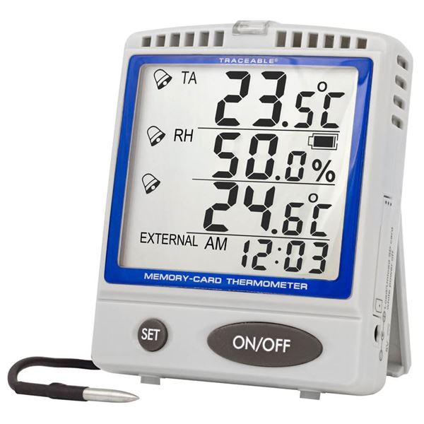 Data Logging Thermometer with Memory Card, -22°—158°F (-30°—70°C)