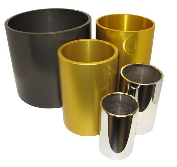 Anodized Aluminum Sleeves for HDPE Jars