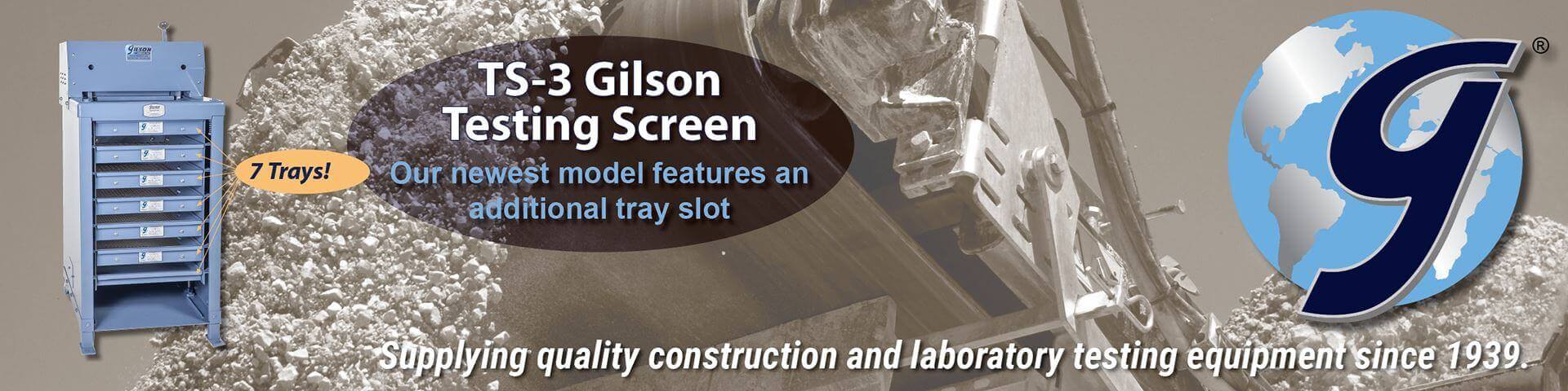 ... Gilson Testing Screen TS-3 ...