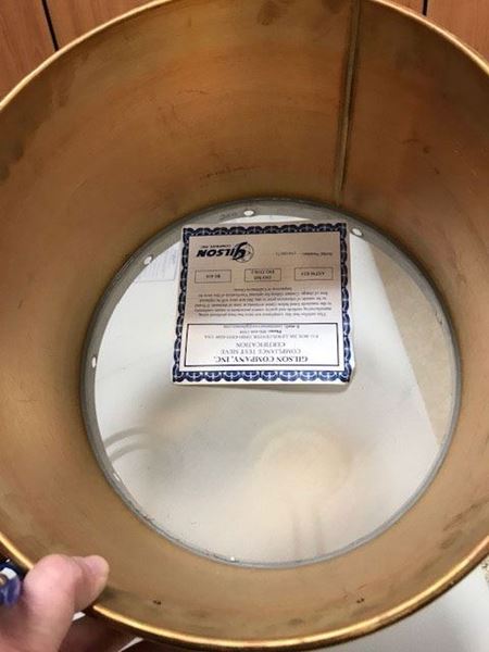 Clearance, 12in Sieve, Brass/Stainless, 8in Deep, #200