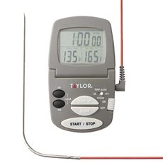 Digital Probe Thermometer with Timer, 32°–392°F (0–200°C)