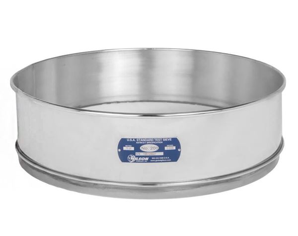 18" Sieve, All Stainless, Full Height, No. 3-1/2