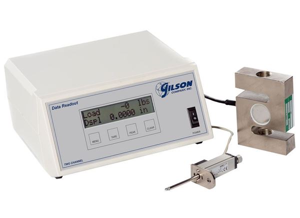 Two-Channel Digital Readout Kit with 10,000lbf Load Cell (110V, 50/60Hz)