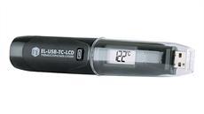 USB Thermocouple Temperature Data Logger with Display, 32–392°F (0–200°C)