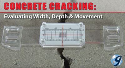 Concrete Cracking Evaluating Width Depth Movement Gilson Co