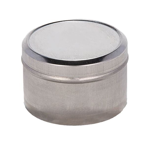  8 Oz Screw Top Round Steel Tin Can Pkg