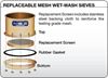 Brass Wet-Wash Replaceable Mesh Sieves