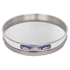 8" Sieve, All Stainless, Half Height, No. 170 with Backing Cloth