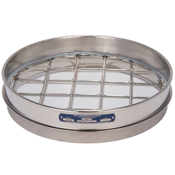 12" Sieve, All Stainless, Half Height, 2"