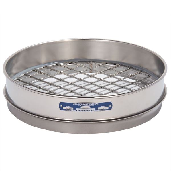 12" Sieve, All Stainless, Intermediate Height, 1"