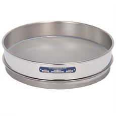 12" Sieve, All Stainless, Intermediate Height, No. 40