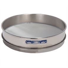 12" Sieve, All Stainless, Intermediate Height, No. 270 with Backing Cloth