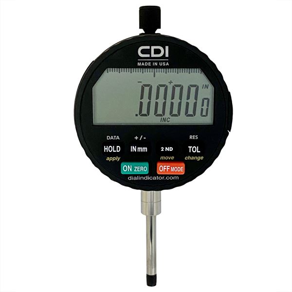 Digital Dial Indicator, 1 x 0.0001in (Range x Resolution)