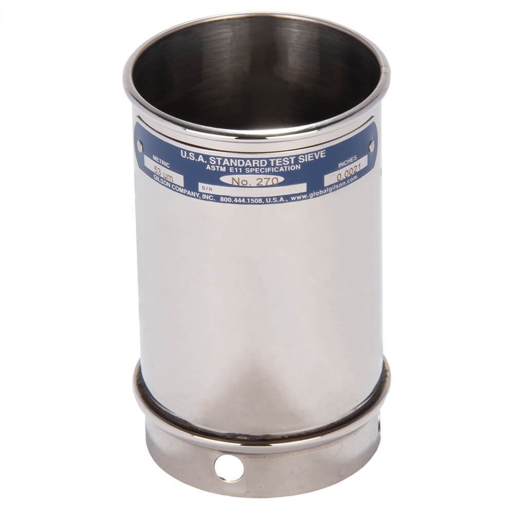 300mm Sieve, All Stainless, Half Height, 2mm - Gilson Co