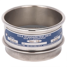 3in Sieve, All Stainless, Full-Height, No.18