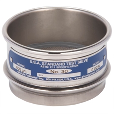 3in Sieve, All Stainless, Full-Height, No.30