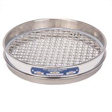 8" Sieve, All Stainless, Half Height, 3/8"