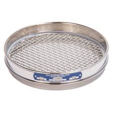 8" Sieve, All Stainless, Half Height, 1/4"