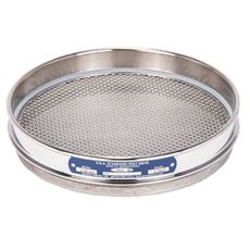 8" Sieve, All Stainless, Half Height, No. 8