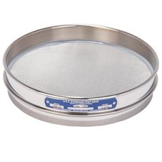 8" Sieve, All Stainless, Half Height, No. 120 with Backing Cloth
