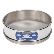 8" Sieve, All Stainless, Full Height, No. 120 with Backing Cloth