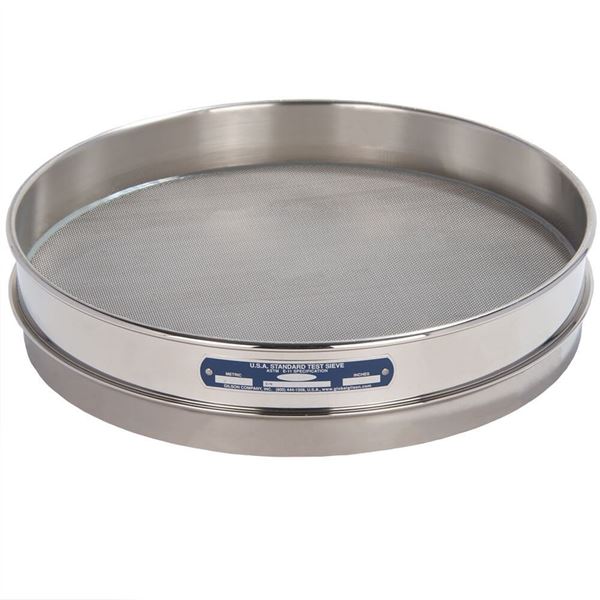 12" Sieve, All Stainless, Half Height, No. 25