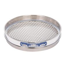 8" Sieve, All Stainless, Half Height, No. 3-1/2