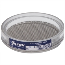 3in Acrylic Frame Sieve, Stainless, No.30 (600µm)
