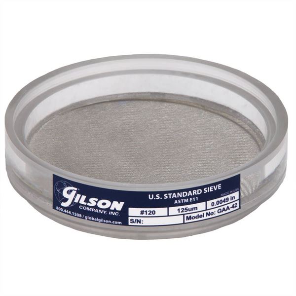 3" Acrylic Frame Sieve, Stainless Mesh, No. 120
