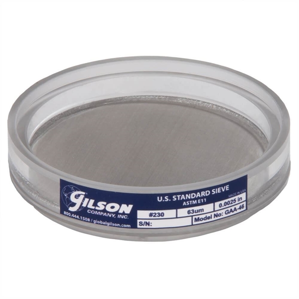 3in Acrylic Frame Sieve, Stainless, No.230 (63µm)
